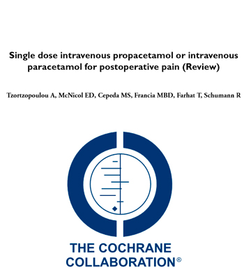 Single dose intravenous propacetamol or intravenous paracetamol for postoperative pain (Review)